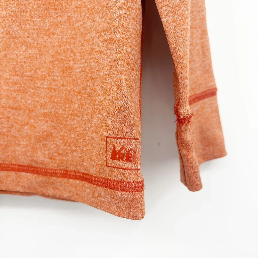REI Toddler Boys Long Sleeve Snap Front Henley Outdoor Shirt Size 4T‎ Orange